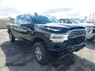 2024 Ram 2500 Laramie with VIN 3C6UR5NL2RG161490, listed as a IAAI auction lot 41688136 with 10,597 mi miles and . Bid and sale history available at DreamBid. Image 1.