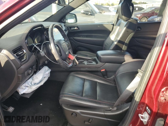 2022 Dodge Durango R/T Plus with VIN 1C4SDJCT0NC222634, listed as a Copart auction lot 85609924 with 26,692 mi miles and Salvage title. Bid and sale history available at DreamBid. Image 7.