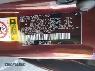 2013 Lexus RX 450h with VIN JTJZB1BA9D2008859, listed as a Copart auction lot 61040415 with 158,823 mi miles and Salvage title. Bid and sale history available at DreamBid. Image 13.