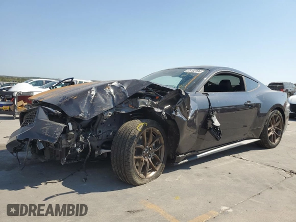 2024 Ford Mustang EcoBoost with VIN 1FA6P8TH6R5130831, listed as a Copart auction lot 75102194 with 884 mi miles and Salvage Title. Bid and sale history available at DreamBid. Image 1.