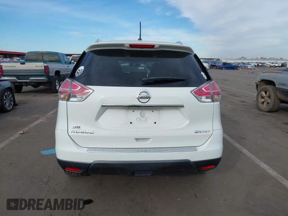 2016 Nissan Rogue SV with VIN KNMAT2MV4GP692858, listed as a IAAI auction lot 41174106 with 85,499 mi miles. Bid and sale history available at carsss.com. Image 16.