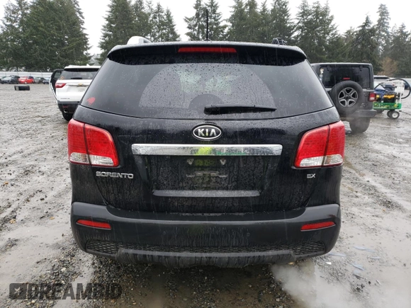 2013 Kia Sorento EX with VIN 5XYKUDA63DG351184, listed as a Copart auction lot 46623205 with 126,102 mi miles and Salvage Title. Bid and sale history available at carsss.com. Image 6.