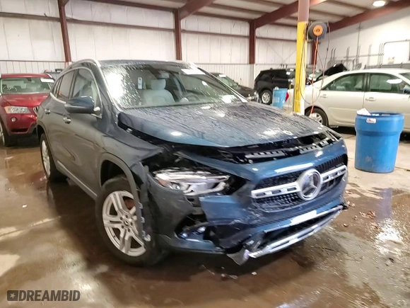2023 Mercedes-Benz GLA with VIN W1N4N4HBXPJ492971, listed as a Copart auction lot 46320225 with 8,853 mi miles and Salvage Title. Bid and sale history available at carsss.com. Image 14.