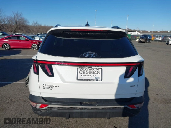 2022 Hyundai Tucson SEL with VIN 5NMJFCAE7NH085117, listed as a IAAI auction lot 41592496 with 16,576 mi miles. Bid and sale history available at carsss.com. Image 16.