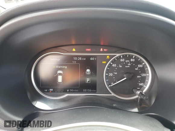 2020 Nissan Kicks SV with VIN 3N1CP5CV0LL537622, listed as a Copart auction lot 52837595 with 88,158 mi miles and Salvage Title. Bid and sale history available at DreamBid. Image 9.