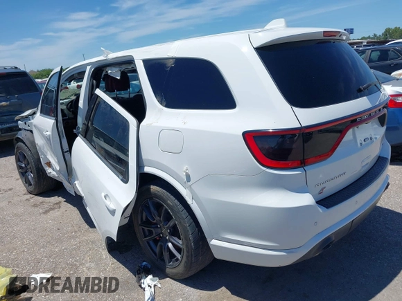 2018 Dodge Durango SRT with VIN 1C4SDJGJ4JC341550, listed as a IAAI auction lot 42147955 with 86,503 mi miles and . Bid and sale history available at DreamBid. Image 3.