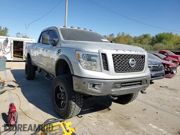 2017 Nissan Titan XD SV with VIN 1N6BA1F4XHN521471, listed as a Copart auction lot 76291024 with 100,447 mi miles and Salvage Title. Bid and sale history available at carsss.com. Image 13.