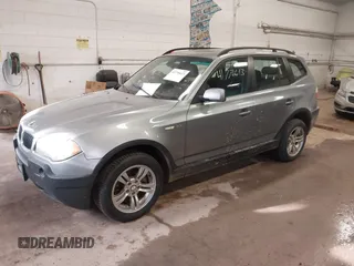 2005 BMW X3 3.0i with VIN WBXPA93435WD07526, listed as a IAAI auction lot 41776613 with 178,269 mi miles. Bid and sale history available at carsss.com. Image 2.