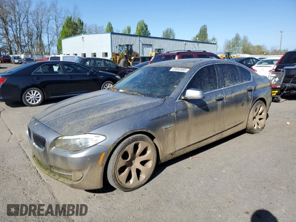 2011 BMW 5 Series 528i with VIN WBAFR1C51BC742340, listed as a Copart auction lot 53682685 with 162,474 mi miles and Clean Title. Bid and sale history available at carsss.com. Image 1.