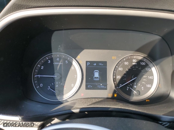 2019 Hyundai Tucson Night with VIN KM8J33AL8KU863836, listed as a Copart auction lot 75533044 with 72,386 mi miles and Salvage Title. Bid and sale history available at carsss.com. Image 9.
