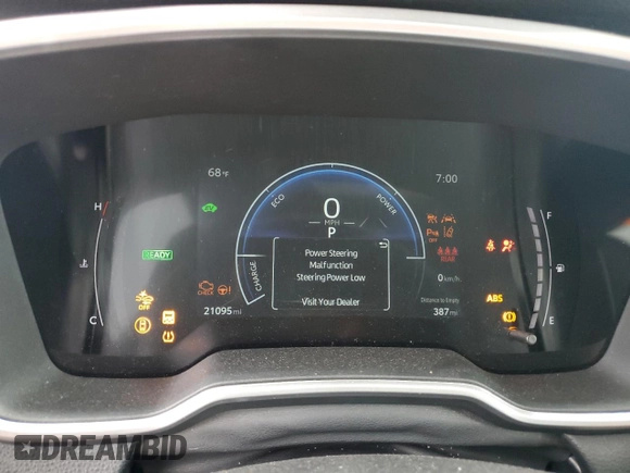 2023 Toyota Corolla Cross Hybrid S with VIN 7MUFBABG7PV004161, listed as a Copart auction lot 53845285 with 21,095 mi miles and Salvage title. Bid and sale history available at DreamBid. Image 9.