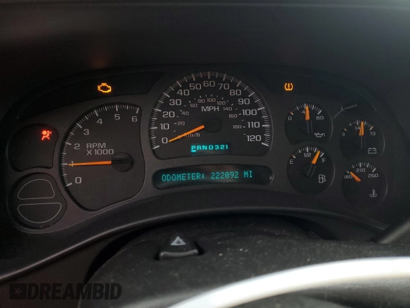 2004 Chevrolet Suburban Z71 with VIN 3GNFK16Z04G153177, listed as a Copart auction lot 44893795 with 222,092 mi miles and Salvage Title. Bid and sale history available at carsss.com. Image 9.