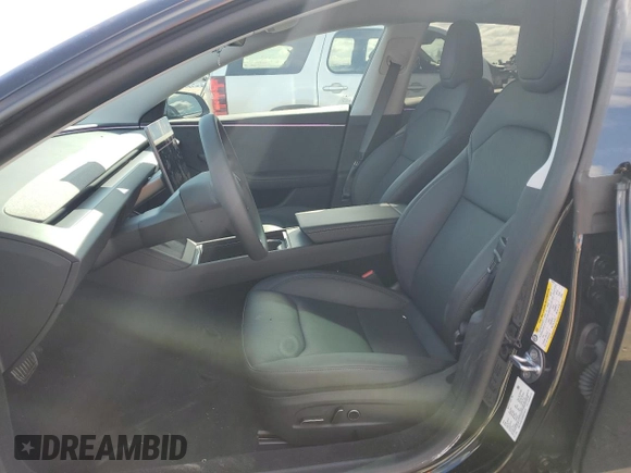 2025 Tesla Model 3 Long Range with VIN 5YJ3E1EB9SF875516, listed as a Copart auction lot 51450515 with 3,672 mi miles and Salvage Title. Bid and sale history available at DreamBid. Image 7.