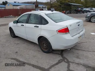 2008 Ford Focus S with VIN 1FAHP34N78W283744, listed as a IAAI auction lot 41655154 with 223,753 mi miles. Bid and sale history available at carsss.com. Image 3.
