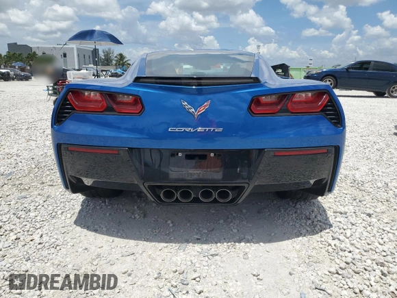 2016 Chevrolet Corvette 1LT with VIN 1G1YB2D79G5118053, listed as a Copart auction lot 64128375 with 14,060 mi miles and Salvage title. Bid and sale history available at DreamBid. Image 6.