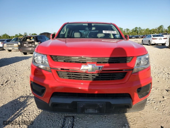 2020 Chevrolet Colorado 2WD Work Truck with VIN 1GCGSBEA2L1207834, listed as a Copart auction lot 52143015 with 46,868 mi miles and Salvage Title. Bid and sale history available at carsss.com. Image 5.