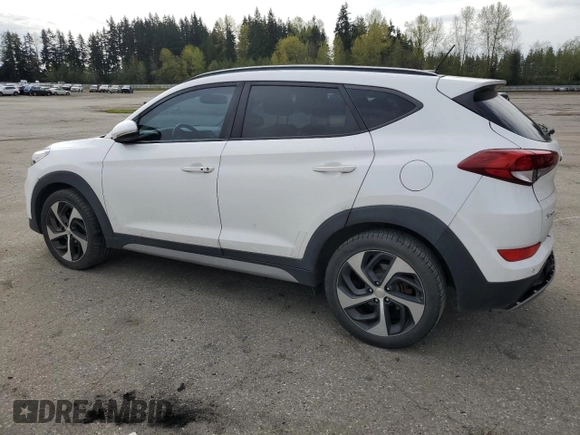 2017 Hyundai Tucson Sport with VIN KM8J3CA25HU570945, listed as a Copart auction lot 52555265 with 124,192 mi miles and Salvage Title. Bid and sale history available at DreamBid. Image 2.