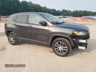 2018 Jeep Compass Latitude with VIN 3C4NJDBB3JT154795, listed as a Copart auction lot 60204275 with 56,167 mi miles and Salvage title. Bid and sale history available at DreamBid. Image 4.
