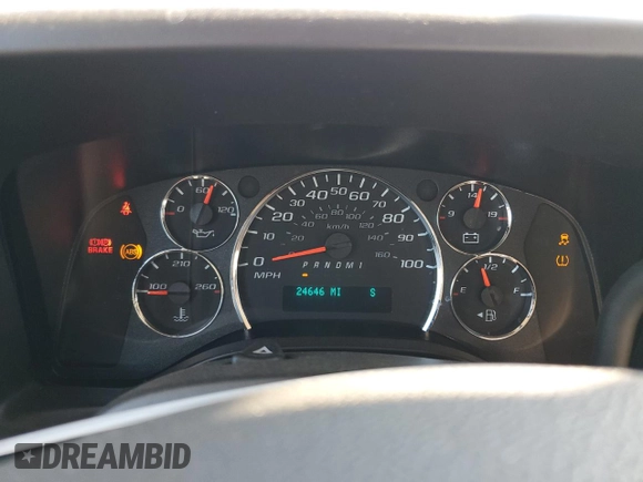 2023 Chevrolet Express Cargo with VIN 1GCWGAFP1P1241988, listed as a Copart auction lot 43532635 with 24,646 mi miles and Salvage title. Bid and sale history available at DreamBid. Image 9.