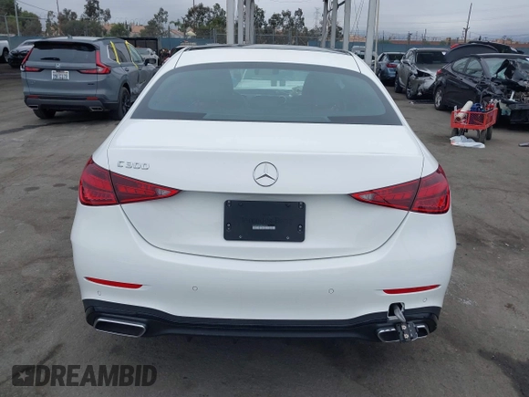 2024 Mercedes-Benz C 300 with VIN W1KAF4GB1RR225575, listed as a IAAI auction lot 40966585 with 3,538 mi miles and . Bid and sale history available at DreamBid. Image 15.