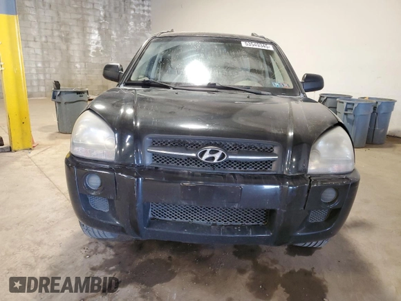 2008 Hyundai Tucson GLS with VIN KM8JM12BX8U873512, listed as a Copart auction lot 53549345 with 125,455 mi miles and Salvage Title. Bid and sale history available at carsss.com. Image 5.