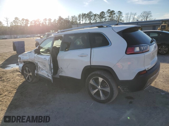2021 Jeep Cherokee Limited with VIN 1C4PJLDX1MD187218, listed as a Copart auction lot 88927705 with 97,320 mi miles and Salvage title. Bid and sale history available at DreamBid. Image 2.