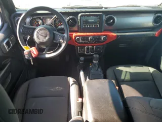 2020 Jeep Wrangler Unlimited Willys with VIN 1C4HJXDGXLW111995, listed as a Copart auction lot 77021624 with 43,074 mi miles and Salvage title. Bid and sale history available at DreamBid. Image 8.