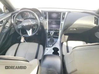 2021 Infiniti Q60 Luxe with VIN JN1EV7KK0MM410099, listed as a Copart auction lot 48942315 with 34,017 mi miles and Salvage Title. Bid and sale history available at DreamBid. Image 8.
