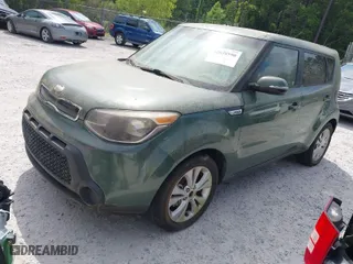2014 Kia Soul + with VIN KNDJP3A53E7019233, listed as a IAAI auction lot 42038590 with 132,248 mi miles. Bid and sale history available at carsss.com. Image 2.