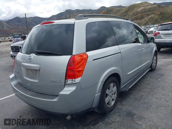 2004 Nissan Quest S z VIN 5N1BV28U84N342118, wystawiony jako IAAI lot #41298573 z przebiegiem Nie podano mil oraz . Historia ofert i sprzedaży dostępna na DreamBid. Obrazek 4.