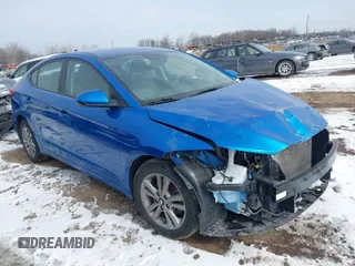 2018 Hyundai Elantra SEL with VIN 5NPD84LF4JH367750, listed as a IAAI auction lot 41528384 with 40,871 mi miles. Bid and sale history available at carsss.com. Image 1.