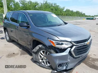 2020 Chevrolet Traverse LS with VIN 1GNERFKW1LJ189439, listed as a IAAI auction lot 42160909 with 102,583 mi miles and . Bid and sale history available at DreamBid. Image 1.