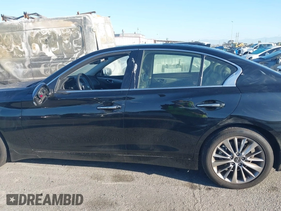 2023 Infiniti Q50 Luxe with VIN JN1EV7BP6PM513012, listed as a IAAI auction lot 41751813 with 7,064 mi miles and . Bid and sale history available at DreamBid. Image 14.