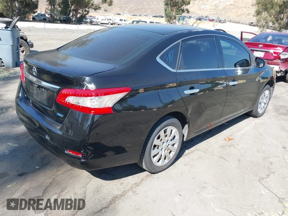 2014 Nissan Sentra SV with VIN 3N1AB7AP4EY248156, listed as a IAAI auction lot 42733609 with 166,649 mi miles and . Bid and sale history available at DreamBid. Image 4.