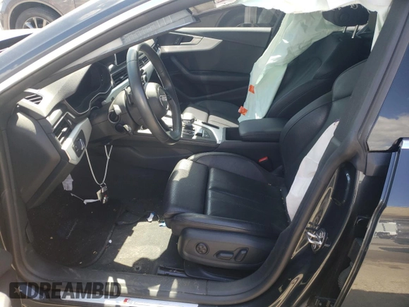 2018 Audi A5 Sportback Premium Plus with VIN WAUENCF56JA007314, listed as a Copart auction lot 47826323 with 35,571 mi miles. Bid and sale history available at carsss.com. Image 7.