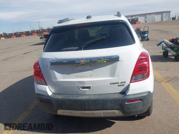 2016 Chevrolet Trax LTZ with VIN 3GNCJRSB4GL165194, listed as a IAAI auction lot 41754666 with 152,471 mi miles. Bid and sale history available at carsss.com. Image 16.