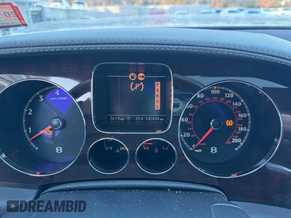 2008 Bentley Flying Spur with VIN SCBBR93W48C052621, listed as a Copart auction lot 44804635 with 142,600 mi miles and Clean Title. Bid and sale history available at DreamBid. Image 8.