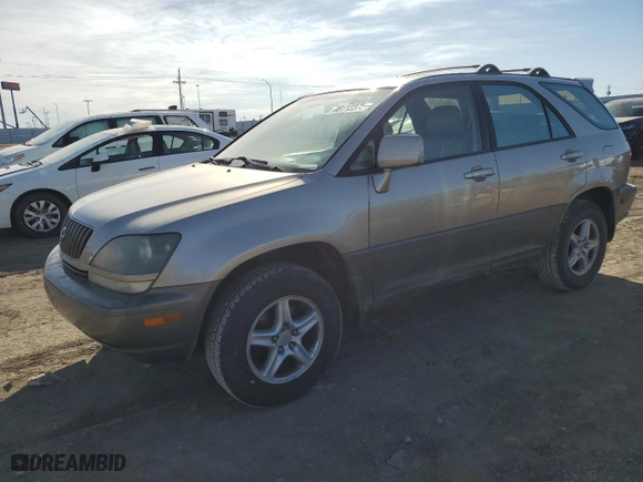 2000 Lexus RX 300 with VIN JT6HF10U8Y0159135, listed as a Copart auction lot 48112375 with 187,042 mi miles and Salvage Title. Bid and sale history available at carsss.com. Image 1.