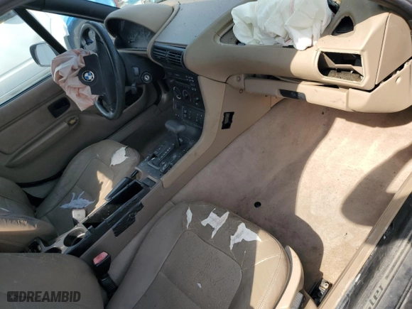 1996 BMW 3-Series Z3 with VIN 4USCH7321TLB75692, listed as a Copart auction lot 44174155 with 0 mi miles and Non Repairable. Bid and sale history available at carsss.com. Image 8.