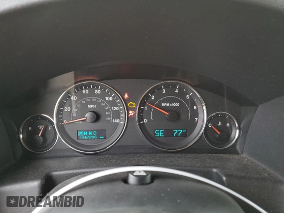 2007 Jeep Commander Limited with VIN 1J8HG58267C623478, listed as a Copart auction lot 72566894 with 136,996 mi miles and Salvage title. Bid and sale history available at DreamBid. Image 9.