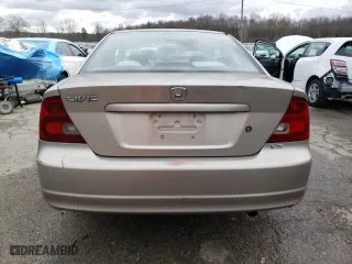 2002 Honda Civic LX with VIN 1HGEM21542L019816, listed as a Copart auction lot 84825424 with 139,051 mi miles and Salvage Title. Bid and sale history available at carsss.com. Image 6.