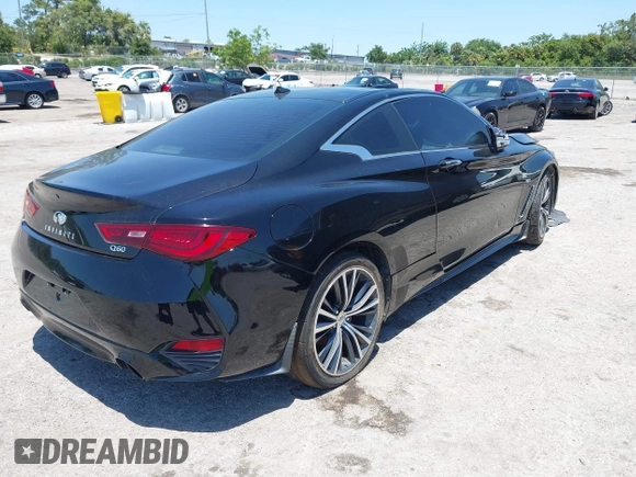 2017 Infiniti Q60 Premium with VIN JN1CV7EK0HM110054, listed as a IAAI auction lot 42293475 with Not provided miles and . Bid and sale history available at DreamBid. Image 4.