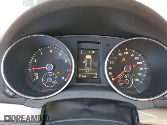 2013 Volkswagen Golf w/Conv & Sunroof с VIN WVWBB7AJ2DW015329, выставлен на аукционе Copart как лот 53741895 с пробегом 62 609 миль миль и Чистый • Clean title. История ставок и продаж доступна на DreamBid. Изображение 9.