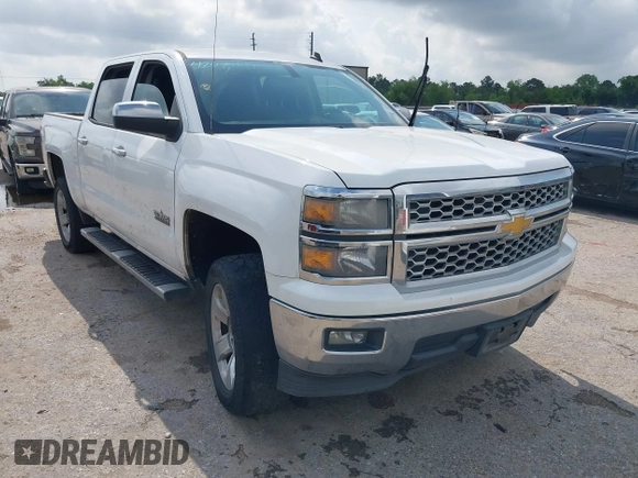 2014 Chevrolet Silverado 1500 LT with VIN 3GCPCREC1EG446044, listed as a IAAI auction lot 42044614 with 145,590 mi miles and . Bid and sale history available at DreamBid. Image 1.