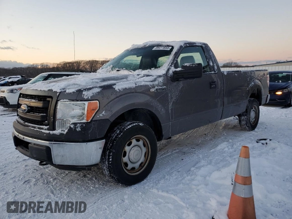 2014 Ford F-150 XL with VIN 1FTMF1EM4EKF13765, listed as a Copart auction lot 89411855 with 119,414 mi miles and Clean Title. Bid and sale history available at carsss.com. Image 1.
