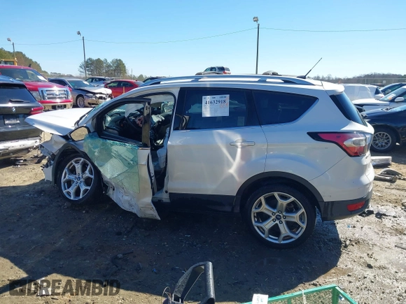 2017 Ford Escape Titanium with VIN 1FMCU0JD6HUE01006, listed as a IAAI auction lot 41632918 with 70,927 mi miles. Bid and sale history available at carsss.com. Image 14.