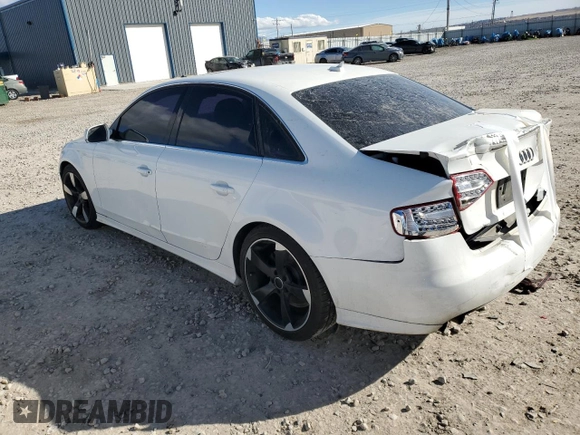 2011 Audi A4 2.0T Premium Plus with VIN WAUFFAFLXBN012126, listed as a Copart auction lot 46677645 with 0 mi miles and Salvage Title. Bid and sale history available at carsss.com. Image 2.