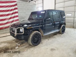 2023 Mercedes-Benz G 550 with VIN W1NYC6BJXPX490007, listed as a Copart auction lot 49424904 with 526 mi miles and Salvage Title. Bid and sale history available at carsss.com. Image 1.