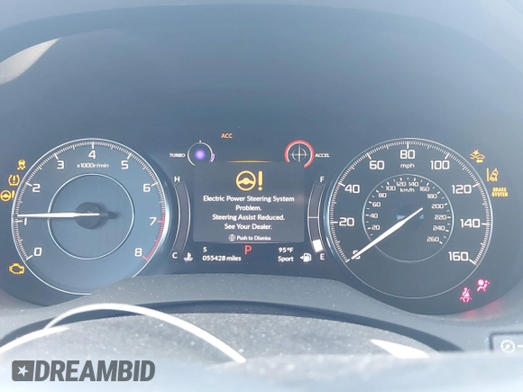 2020 Acura RDX with VIN 5J8TC1H34LL017204, listed as a IAAI auction lot 42632340 with 55,428 mi miles and . Bid and sale history available at DreamBid. Image 7.