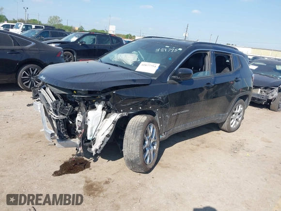 2023 Jeep Compass Latitude Lux с VIN 3C4NJDFN2PT539679, выставлен на аукционе IAAI как лот 41877754 с пробегом 40 895 миль миль и . История ставок и продаж доступна на DreamBid. Изображение 2.